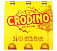 Crodino Biondo - Aperitivo Analcolico Pronto da Bere, 3 Bottigliette da 17,5 cl