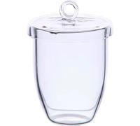 Crogiolo al quarzo Crogiolo in vetro al quarzo da laboratorio con coperchio Elevata purezza e resistenza alle alte temperature 10/20/30/50/100/150/200/250/300ml 1400 gradi 1pz (Size : 50ml)