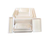 Crogiolo ceramico quadrato in allumina 1 pezzo - Al₂O₃ ≥ 99% for la ricerca scientifica, temperatura operativa 1600 ℃(100x100x90mm/750ml)