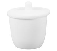 Crogiolo da Laboratorio per Sintesi 30ml con Coperchio Ptfe | Bianco, per Polveri e Solidi, Controlla Volatilizzazione, Adatto a Laboratori Didattici