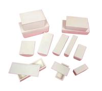 Crogiolo di corindone allumina al 99%, 1 pz | 1800°C max, resistente alle crepe, con coperchio, for analisi di fusione in laboratorio(90x60x40mm)