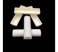 Crogiolo di corindone quadrato semicircolare 100x40x25mm 99,5% Al2O3 ad alta purezza e resistenza termica/barca in ceramica di allumina