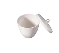 Crogiolo in ceramica con coperchio for la raffinazione dei metalli - Crogiolo leggero resistente al calore da 200/300 ml for esperimenti di laboratorio, 1 pz.(200ml)