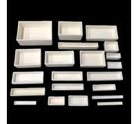 Crogiolo in corindone allumina al 99%/120x60x40mm/120x60x20mm/120x30x15mm/crogiolo rettangolare/Resistenza alle alte temperature(120x60x40mm 1pcs)