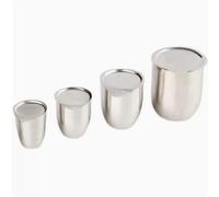 Crogiolo in platino con coperchio 10-100 ml, puro al 99,95% for uso in laboratorio ad alta temperatura1 pezzo(100ML)