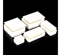 Crogiolo quadrato in allumina al 99% con coperchio for analisi di laboratorio e fusione - Durevole e resistente alle alte temperature, 1 pz.(25ml(50x40x20mm))