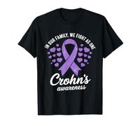 Crohns Awareness Month - Nastro viola "We Fight As One" Maglietta