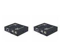 CROIRE 2pz 120M USB Extender 4 Porte USB2.0 Hub Extender Su RJ45 Ethernet USB UTP Trasmettitore di Estensione Ricevitore-Spina EU