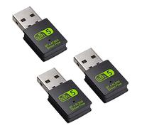 CROIRE 3X Adattatore Bluetooth WiFi USB, Ricevitore Esterno di Rete Wireless Dual Band 600 Mbps, Dongle WiFi per PC/Laptop/Desktop