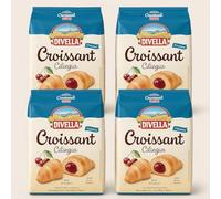 Croissant assortiti 5x210g Ciliegia, Pistacchio, Albicocca, Vuoti con Granella e Ripieni Pistacc. e Cioccolato, Per Divella Confezioni da 4 o 8 (4, Ciliegia)