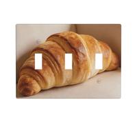 Croissant Cuscino 3 Gang Interruttore Piastra di Copertura - Piastra da parete in policarbonato infrangibile, resistente al calore, interruttore a levetta, decorazione per la casa