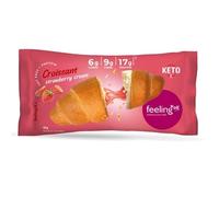 FEELING OK CROISSANT RIPIENO ALLA FRAGOLA + PROTEIN 65 GR