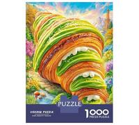 Croissant Puzzle 1000 Pezzi, Jigsaw Puzzle Ad Alta Difficoltà Regali Per Adulti E Adolescenti, Home Giochi 38x26cm/1000pcs