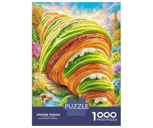 Croissant Puzzle 1000 Pezzi, Jigsaw Puzzle Ad Alta Difficoltà Regali Per Adulti E Adolescenti, Home Giochi 38x26cm/1000pcs