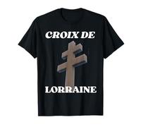 Croix De Lorraine Gaulle Résistance française Colombey Maglietta