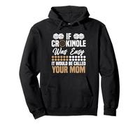 Crokinole Amante Appassionato Giocatore Mamma Mamma Crokinole Felpa con Cappuccio