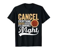 Crokinole Lover - Set di Dischi da Gioco da Tavolo Night Crokinole Maglietta