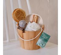 Croll & Denecke Set regalo 40017 vasca in bambù: Kit per spa unisex per il benessere della pelle, ideale per un'esperienza di wellness in casa