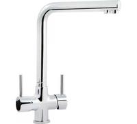 CROLLA Rubinetto Cucina Acqua filtrata Doppia uscita Miscelatore Cromo 4570