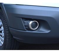 Cromati Fendinebbia Lampada Coperture Decorazione Dettagli Set Per Ford transit