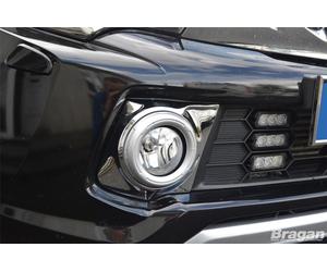 Cromati Fendinebbia Orlo 2-Pcs Set Per Mitsubishi l200 Triton Strada 2015-2019