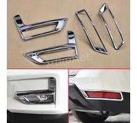 Cromato anteriore + posteriore fendinebbia copertura paraurti riflettore circonda per Nissan Rogue X-Trail T32 lifting 2017-2022