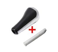 (Cromato e adattatore) Pomello del cambio automatico con leva del cambio per Peugeot 206 207 208 301