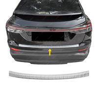 Cromato Protezione Paraurti SPAZZOLATO ACCIAIO Per AUDI Q4 e-tron 2021-SU