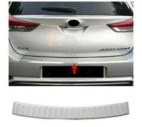 Cromato Protezione Paraurti SPAZZOLATO ACCIAIO Per TOYOTA AURIS HB 2015 AL 2018