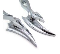 Cromo 1Pair Freccia Personalizzato da Corsa Specchio Per Honda CBR600 RR 900 929