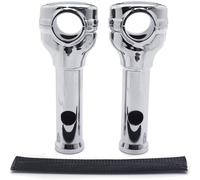 Cromo 6 " Rialzi 1.25 " Manubrio Top Morsetti Per Harley Touring Strada Glide