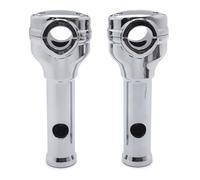 Cromo 6 " Rialzi 1 " Manubrio Top Morsetti Per Harley Super Glide Softail Deluxe