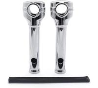 Cromo 8 " Rialzi 1.25 " Manubrio Top Morsetti Per Harley Dyna Strada Bob Softail