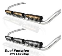 Cromo Acciaio Inox Barra Tettuccio+LED+43.2cm LED Per MAN TG3 GX Cabina Camion