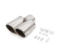 cromo, auto Doppia uscita marmitta scarico punta per 1 1/2" 2" tubo