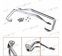 Cromo Bisaccia Doppio Ferroviario Protezione Supporto Kit Per 2009-2013 Harley