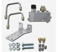 Cromo Fondo Montante Regolabile Valvola & Distribuzione Blocco W/ Ss Tubi &