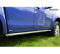 Cromo Inox Barre Laterali + Ambra LED Per Mitsubishi l200 Triton 2012-2015