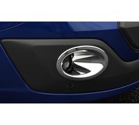 Cromo Lampada Della Luce Antinebbia Coperture Decorazione Dettagli Set Per Ford