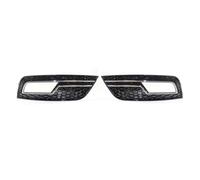 Cromo Nero Maglia A Nido D'ape Auto Paraurti Anteriore Fendinebbia Griglia di Copertura Compatibile for Audi A4 B8.5 Standard Edition 2013-2016 Fendinebbia Griglia(Chrome Black)