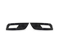 Cromo/Nero Maglia A Nido D'ape Paraurti Anteriore Auto Fendinebbia Griglia di Copertura Compatibile for Audi A4 B8.5 Standard Edition 2013-2016 Fendinebbia Griglia(Black)