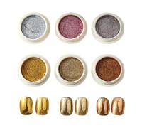 Cromo per unghie, polvere glitter per unghie Girls Mirror Effect Fingernail