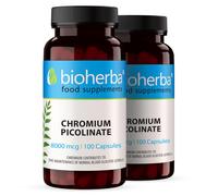 CROMO PICOLINATO 8000 mcg 200 Capsule Integratore Alimentare con Cromo