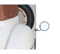 Cromo Protezione Gambe Morsetto Specchio Vespa Lambretta LML Reale Lega SX O Dx