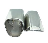 Cromo Scarico Tubo Taglio Cover Punta Per Volvo XC90 XC60 Uscita Acciaio Inox