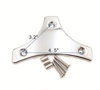 Cromo Sissy Barrette Schienale Pastiglia Montante Kit W/Piatto Piastra Per '09-'