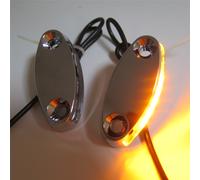 Cromo Specchio Blocco Spento Base Piastra LED Per Honda 99-00 CBR 600 F4 03-11