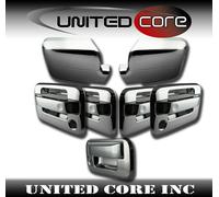Cromo Specchio Cover Cromo 4 Porta Manico Portellone Ford F150