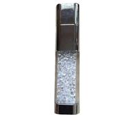 Cromo Stile 8Gb USB Flash Drive Memoria Penna Con Bianco Cristalli