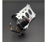 Cromo Targa Supporto Nero Coda Luce Freno Per Harley Touring Bobber Chopper